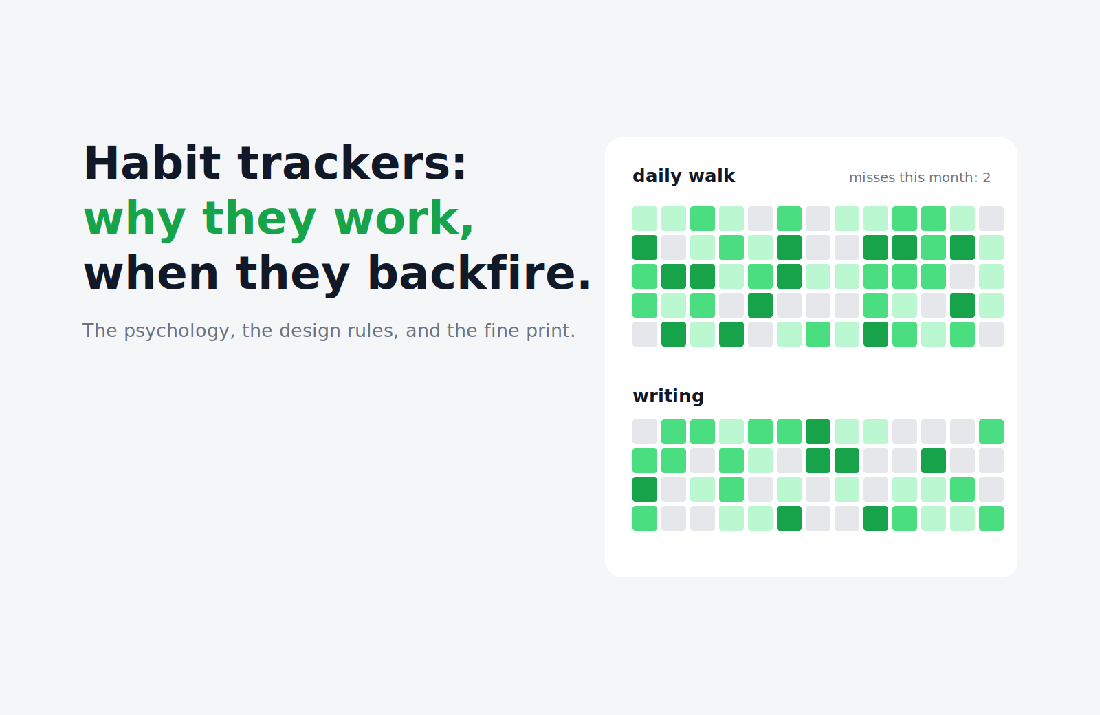 Habit Trackers: Why They Work, When They Backfire