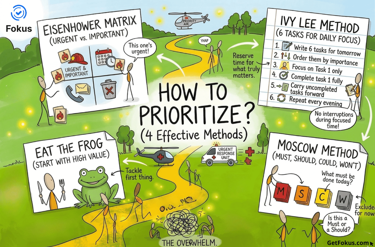 كيفية تحديد أولويات المهام: 4 طرق مثبتة للمهنيين المشغولين