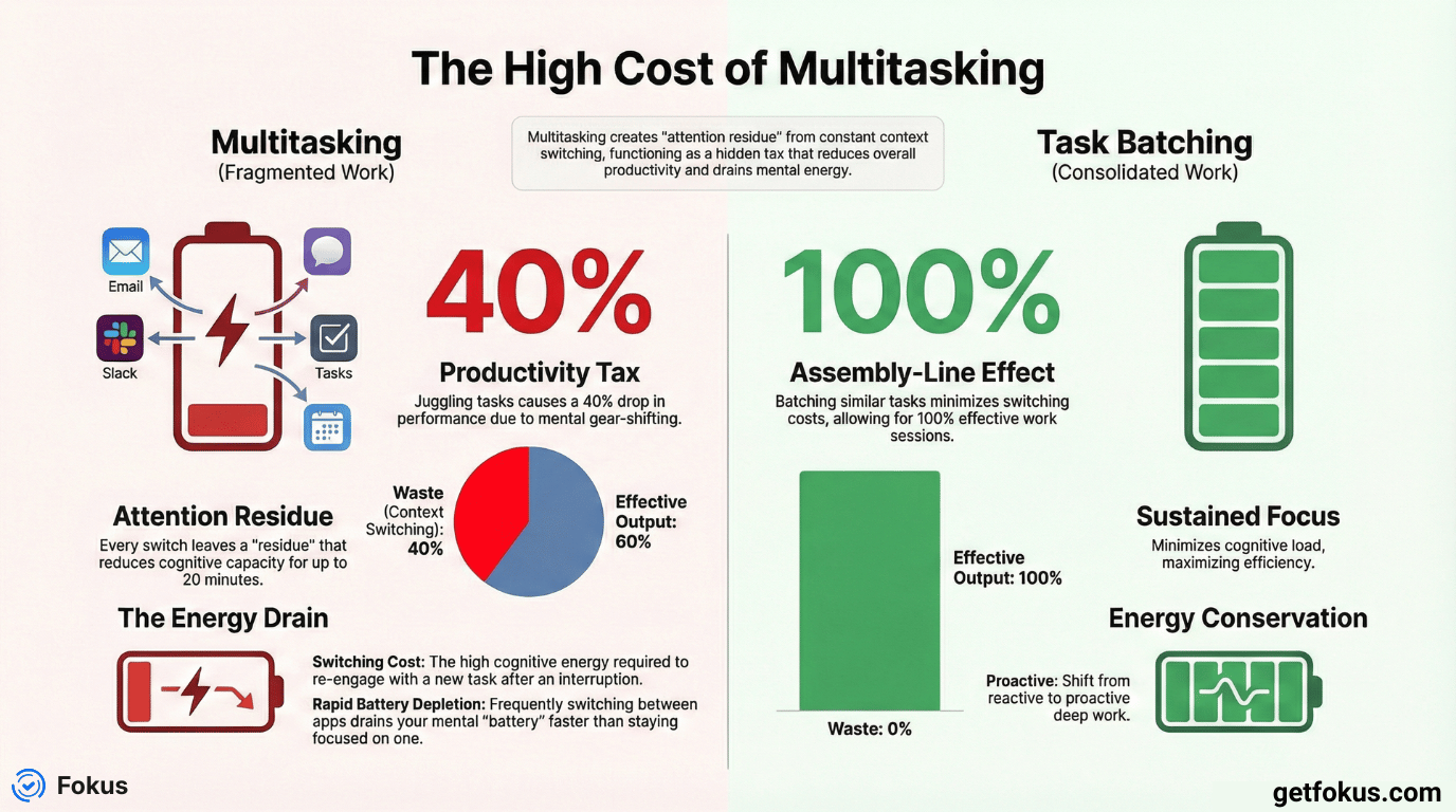 The Cost of Multitasking